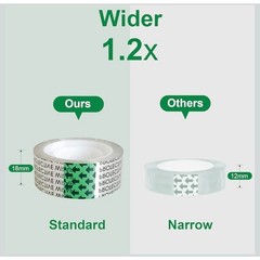 Amazon Double Sided Tape Light Duty, 3/4 x 300 inches, 6 Pack Permanent Tape b35