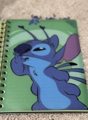 Lilo + Stitch Journal Soft Plastic Cover with Tabs Gift Idea Aloha 96 Ruled Page