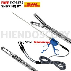 Laparoscopic Fenestrated Bissinger Bipolar Forceps 5mmx330mm New