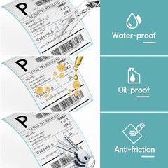 500/1000 4″x6″ Fanfold Direct Thermal Shipping Labels for Zebra & Rollo Printers