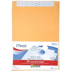 240 Mead Press-It Seal-It Envelopes, 10in X 13in, 12 Packs of 20