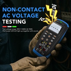 True RMS Auto-Ranging Digital Multimeter with NCV & Capacitance Testing Features