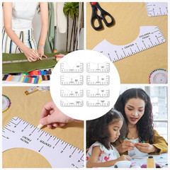 10 Pcs T-Shirt Ruler Guide Alignment Tool for Vinyl Placement Heat Press