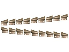 9 RH & 9 LH Carbide Trenching Teeth- B135910, B135911, 3″ Centers on Bolt Hole