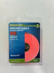Genuine Monarch 1131 Red Pricing Labels 2 Rolls – Authorized Dealer (000240)