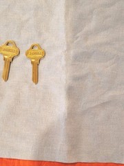 Lot of 2 Original Schlage C-125 Key Blanks Satin Brass New 6pin