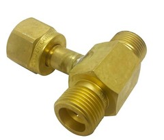 Oxygen Gas Y Adaptor Connect 2 Regulators To 1 Bottle, Manifold, CGA 540