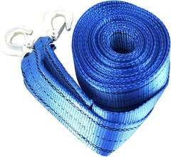HFS(R) 4.5 Ton 2″ x 30 ‘ Polyester Tow Strap Rope 2 Hooks 9000lb Towing Recovery