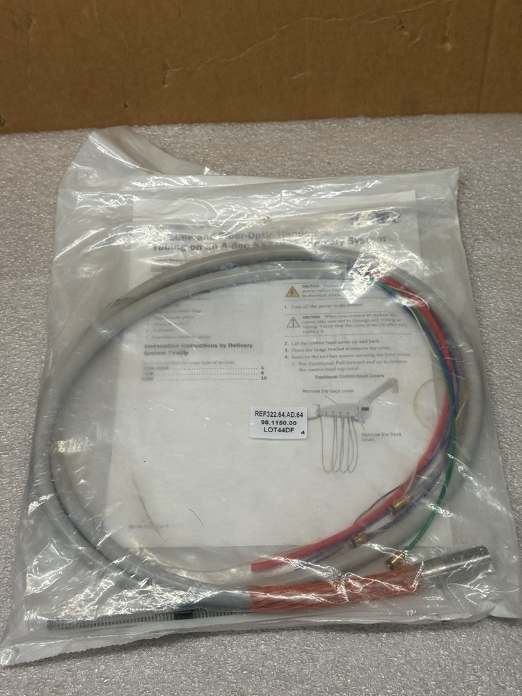 Adec Dental 6 Pin Fiber Optic Tubing Assy 98.1150.00 532 / 533 System