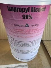 lSOPROPYL ALCOHOL 99% no impurities 4 Gallons packed in 16 Qts -made in usa