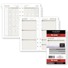 At-A-Glance 2027 471-285Y Weekly Monthly Planner Refill, Size 3, 3-3/4 x 6-3/4″