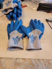 SHOWA ATLAS FIT 305 WORK GLOVES SIZE 9/L, 5pk, FreeShipL48