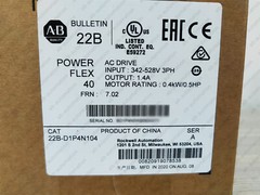 New In Box Allen-Bradley 22B-D1P4N104 525 0.4kW 0.5Hp AB 22BD1P4N104 AC Drive