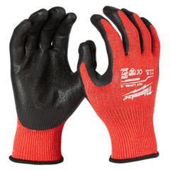 Milwaukee 48-22-8933B Cut Level A3 Nitrile Dipped Gloves, Touchscreen, S-2XL
