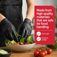 Nitrile-Vinyl Blend Exam Gloves – Disposable, Latex Free, Multipurpose Nitrile G