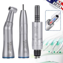 Dental Slow Low Speed Straight Handpiece Air Motor 4Holes E-type NSK STYLE WY4