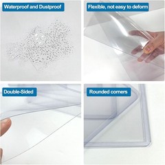 8.5 X 11 Hard Plastic Sheet Protectors Rigid Print Protectors Clear Waterpro