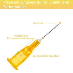 25G 0.5 Inch Needle, Disposable Dispensing Lab Supplies,100Pcs Individually S…