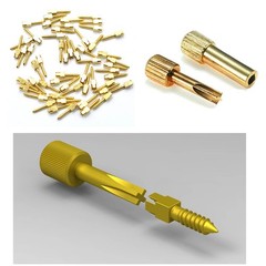30 Pcs Dental Screw Post 24K Gold Plated Conical Refills S/M/L/XL For Root Canal