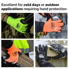 Majestic 3396HY Polar Penguin Winter Hi Vis Gloves Large 12 Pair