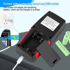 Digital Ultrasonic Thickness Gauge Meter Tester 1-300mm Tool for Metal Cast Iron