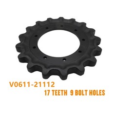 V0611-21112 For Kubota SVL90/SVL90-2/ SVL95/ SVL95-2 9 Holes 17 Teeth Sprocket