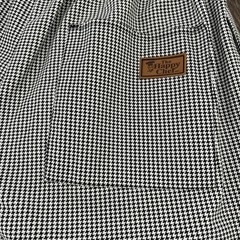 Happy Chef Utility Pants Black White Houndstooth Sz Medium Pockets Classic MINT