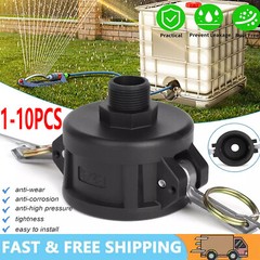 10PC 275 330 Gallon IBC Tote Water Tank Drain Adapter 2″Cam Lock for Garden Hose