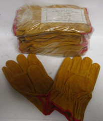 PIP BROWN COWHIDE LEATHER DRIVERS GLOVE 69-138/S STRAIGHT THUMB BY THE DOZEN