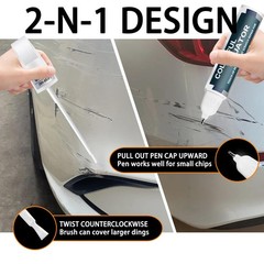 Touch Up Paint Pen for Honda – Solar Silver Metallic Scratch Repair