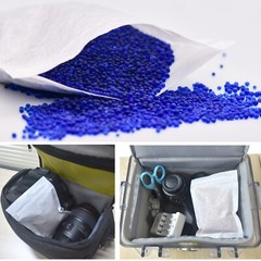 8 LBS Indicating Silica Gel Beads Blue to Pink, Reusable Desiccant Dehumidifier