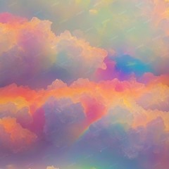 Ice Crystal Clouds – 16″ x 48″ Hydrographic Film Hydro Dipping