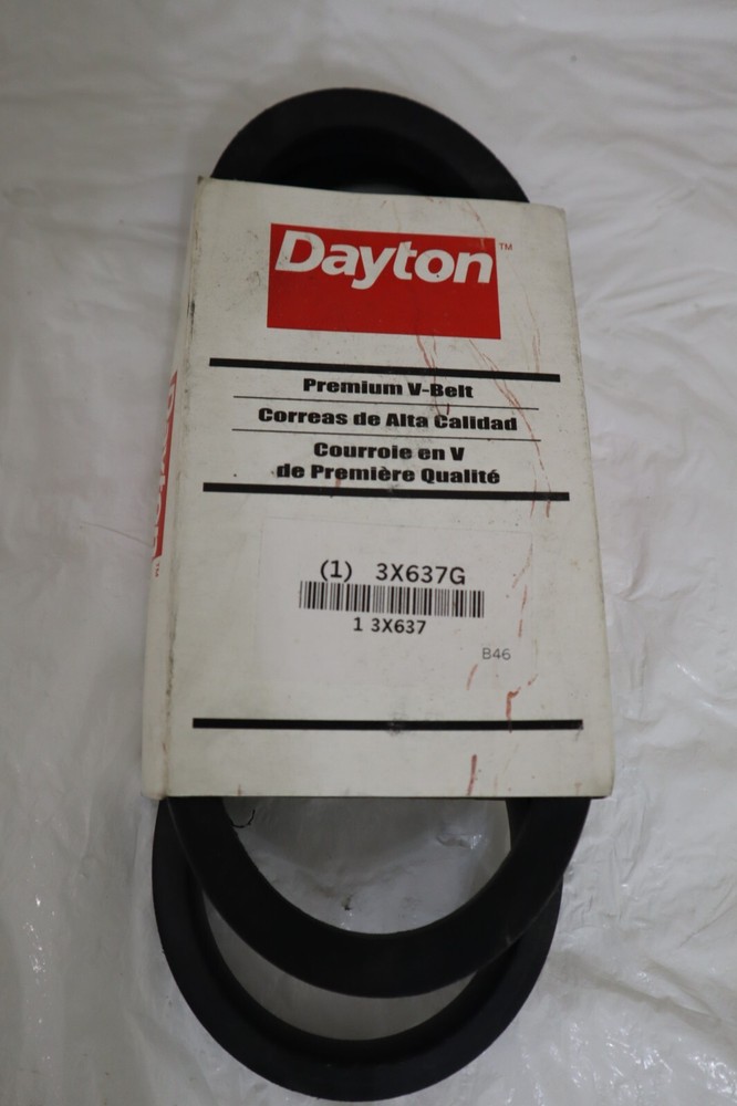 DAYTON V-Belt: B46, 49 in Outside Lg, 0.656 in Top Wd, 13/32 in Thick