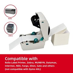 4×6 1 Stack 1000 Labels Fanfold Direct Thermal Shipping Labels Compatible wit…