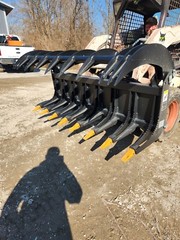 NEW Skid Steer Heavy Duty 78″ Log Brush Clam Grapple Kubota Bobcat CAT Case IL