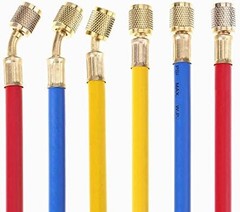 AC Charging Hose Tube, 72″ HVAC Gauges Hoses Refrigerant Charging Hose for R1…