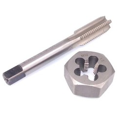US Stock HSS M12 x 1.5mm Tap & 12×1.5mm Hexagon Die Metric Thread Right Hand Set