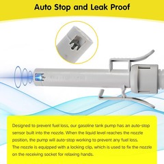 32 Gallon (120L) Portable Fuel Tank w/ Automatic Fuel Transfer Pump Auto-Stop