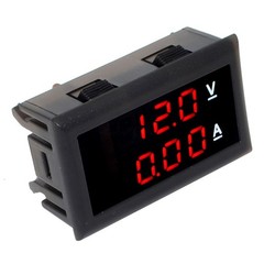 DC 30V 999mA Dual LED Display Digital Voltmeter Ammeter Voltage Current Tester