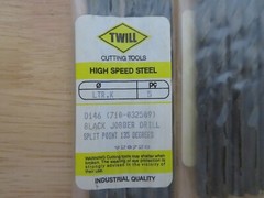5 pcs TWILL Jobber Length Twist Drills Letter K Split Point 135 Degrees Brazil