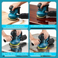 Zuyiyi 5 Inch Cordless Random Orbital Sander For Makita 18V Battery Not