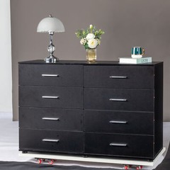 LEADZM 8 Drawers Dresser, Dresser Chest of Drawers for Home Office