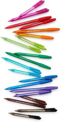 Blue Pen x 50 PACK Paper Mate InkJoy Ballpoint Pens Ultra Fine Point (0.5 mm)