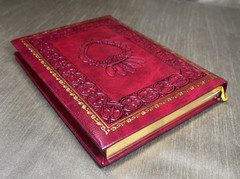 Fiorentina Leather Embossed Journal Sacred Heart Cover – Handmade in Italy