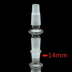 Universal Male Glass Adapter Extender | 18mm and 14mm to 18mm and 14mm