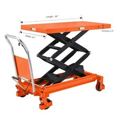 1760lbs Heavy Duty Scissor Lift Table 59″ High Lift Double Scissors Lift Table