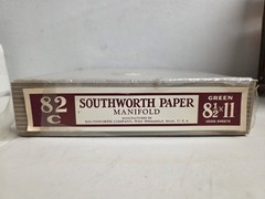 Southworth 82C Typewriter Paper Manifold Green 8.5×11 1000 Sheets