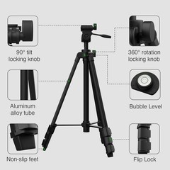 Durable Lightweight Tripod (55 Inches) with Quick Release for Laser Applications