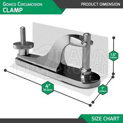 Gomco Circumcision Clamp 1.3 cm Children Boys Urology Surgical Inst German Grade