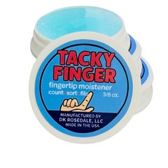 Fingertip Moistener Pack of 3 – OdorFree, NonToxic Gel for Counting, Sorting …